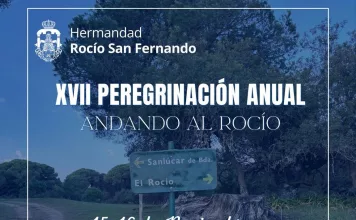 Peregrinación peatonal de la Hermandad del Rocío de San Fernando