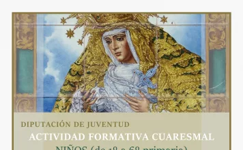 Hoy: Actividad cuaresmal de la Hermandad del Rocío de Triana para niños